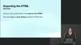 Exporting the HTML Exercise